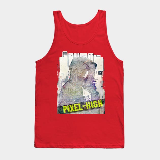 Pixel-High Vibrant Grunge Streetwear Tank Top by Pixel-High